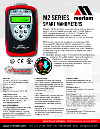 Thumbnail of document Data Sheet - M200 Smart Manometer